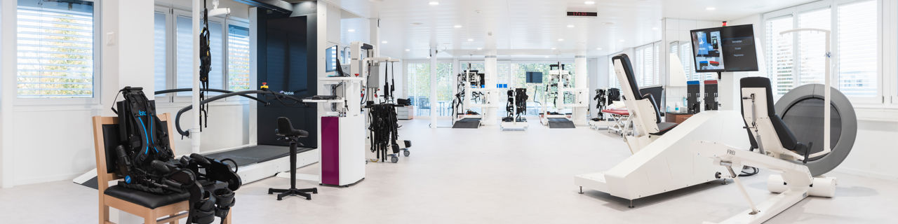 Das Robotikzentrum der Rehaklinik Zihlschlacht ist gut ausgestattet